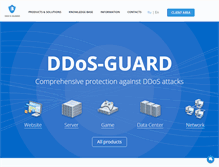 Tablet Screenshot of ddos-guard.net